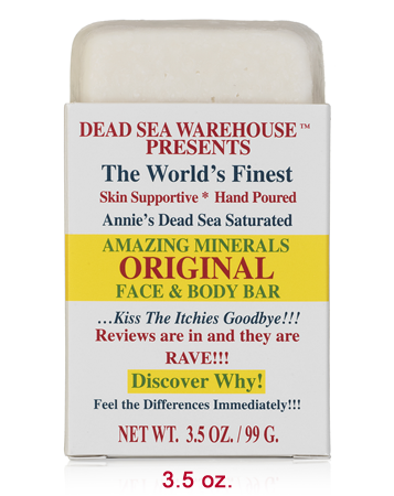 Dead Sea Warehouse Amazing Minerals Original Salt Soap Face & Body Bar